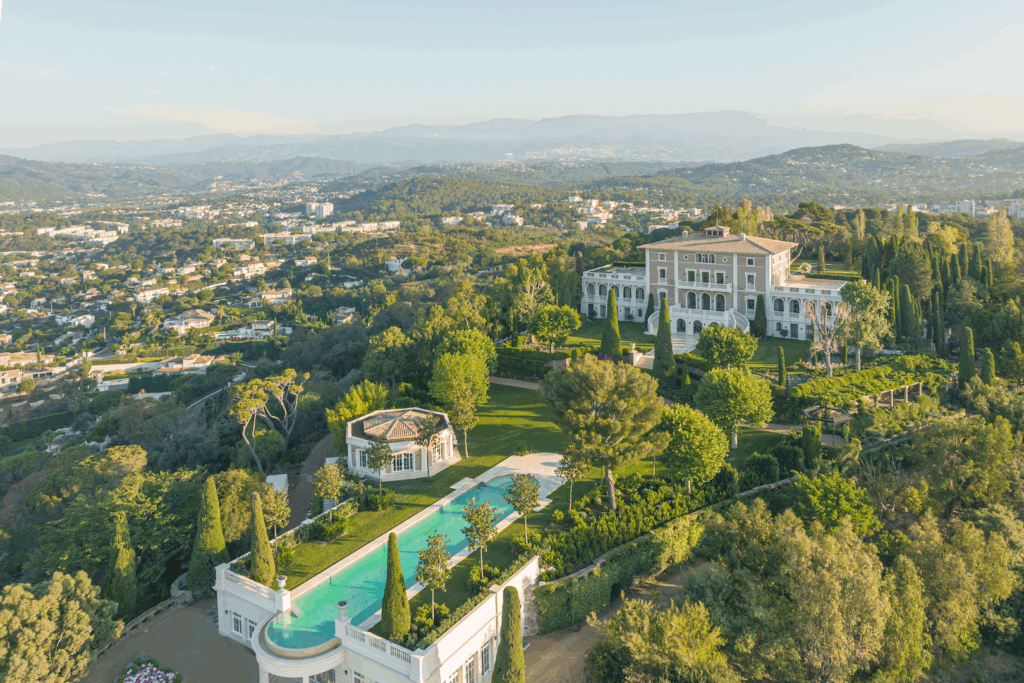 Chateau de la Croix des Gardes luxury wedding venue Cannes French Riviera historic chateau city views