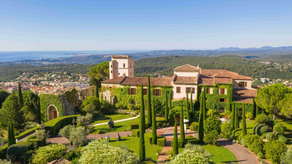 Chateau de la Croix des Gardes luxury wedding venue Cannes French Riviera historic chateau city views