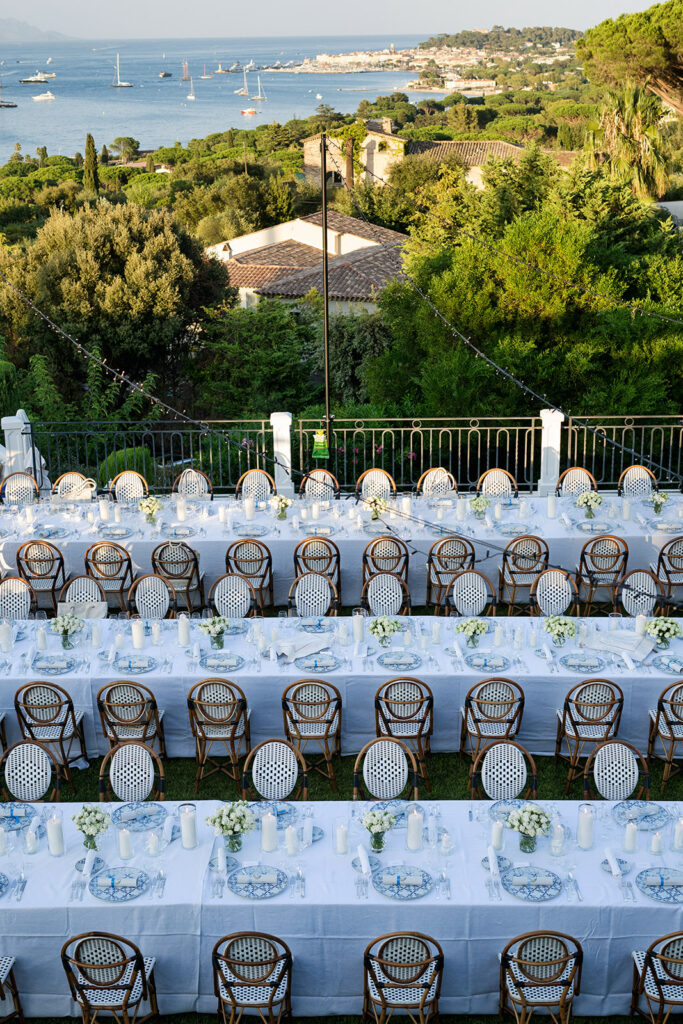 French Riviera wedding planner knows the best spot for your multi days celebration. Here in Saint Tropez at Villa Belrose for a welcome dinner.