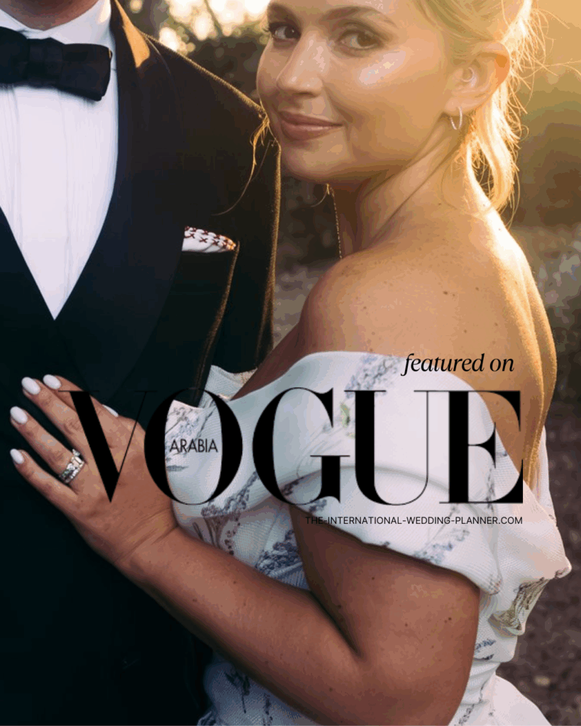 Vogue featured wedding planner Muriel Saldalamacchia discussing bridal jewelry trends in Vogue Arabia
