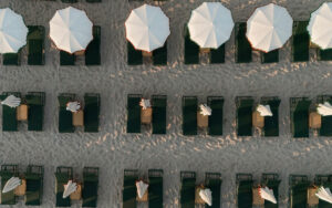 Elegant destination wedding weekend couple photoshoot with cohesive design details across events