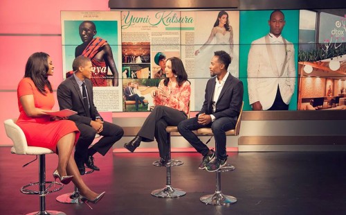 Muriel Saldalamacchia NEwsroom / Arise TV in NYC TV appearance